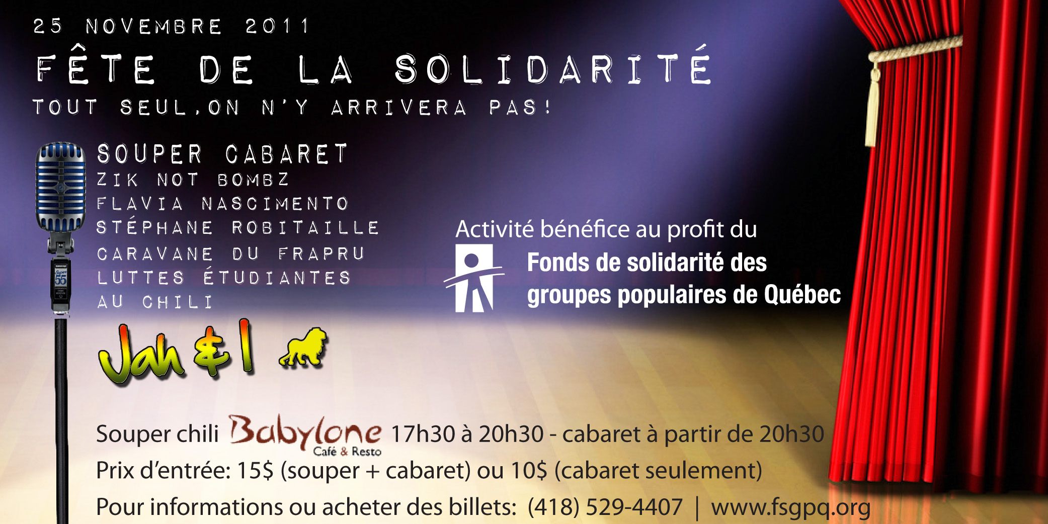 Fête de la solidarité 2011 - Fonds de solidarité des groupes populaires